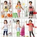 Simplicity 1954 Child's Costume Precious Pattern Collection Aprons Holiday Fashion Sewing Pattern