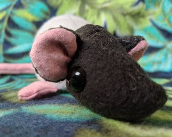 Plush toy - stuffed rat toy - stuffed animal - Handmade Plush Rat