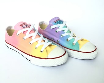 Kids Rainbow Converse Tie Dye High Tops