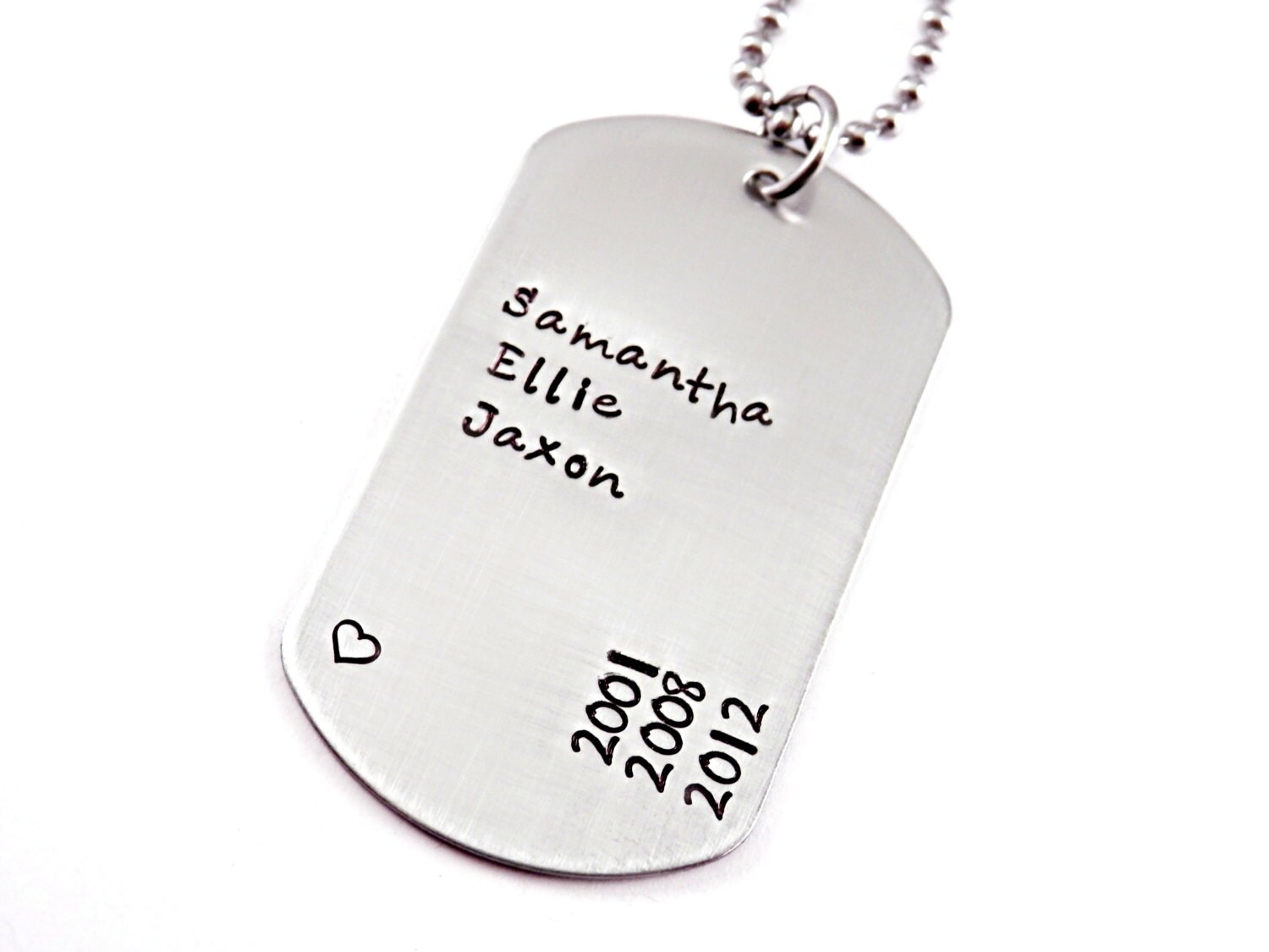 Personalized Dog Tag Necklace Engraved Personalized Jewelry