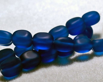 Royal Nuggets II- recycled sea glass beads
