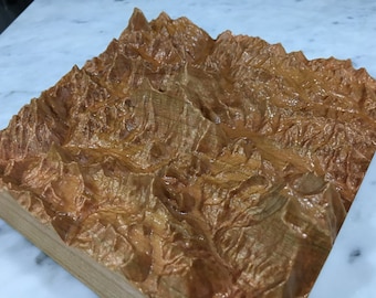 Mt. Everest, Nepal 3D Relief Map