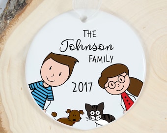 Personalized Family Ornament - Custom Christmas Ornament - Family Gift - New Family - Growing Family - Family Keepsake - Holiday Gift
