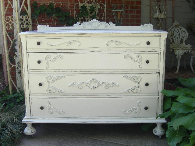 Beautiful White Dresser Shabby Chest Shabby Chic Furniture Painted Beautiful White Dresser Shabby Chest Shabby Chic Furniture Painted Antique Furniture Bedroom FOR CUSTOM ORDER - Beautiful White Dresser Shabby Chest Shabby Chic Furniture Painted