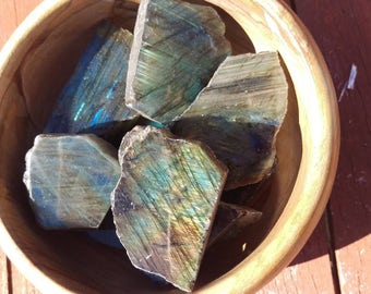 Colourful Labradorite Slice - Synchronicity, Protection