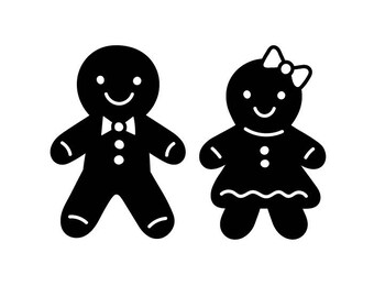 Gingerbread man svg Etsy