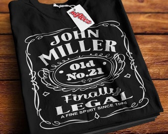 Personalized 21st Birthday Gift - DK1009 - T-shirt, Custom 21 st Birthday, gift for him, personalized Birthday