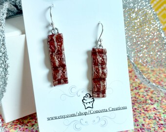 Bacon Dangle Earrings