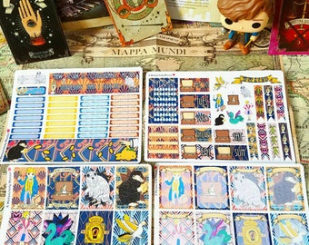 Fantastic Beasts~ Hand Drawn Inspired Weekly Sticker Kit and Half & quarter Boxes for Planners