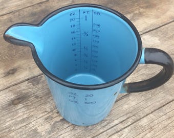 European Enamelware Measuring Cup