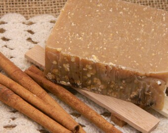 Handmade Apple Cinnamon Goats Milk Soap Cold Processed
