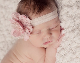 Pink Newborn Headbands, Pink Headband, Pink Baby Headbands, Baby Headbands, Newborn Headbands, Photography Props