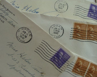 One Antique Handwritten WWII to Helen Turk from Tom Staly