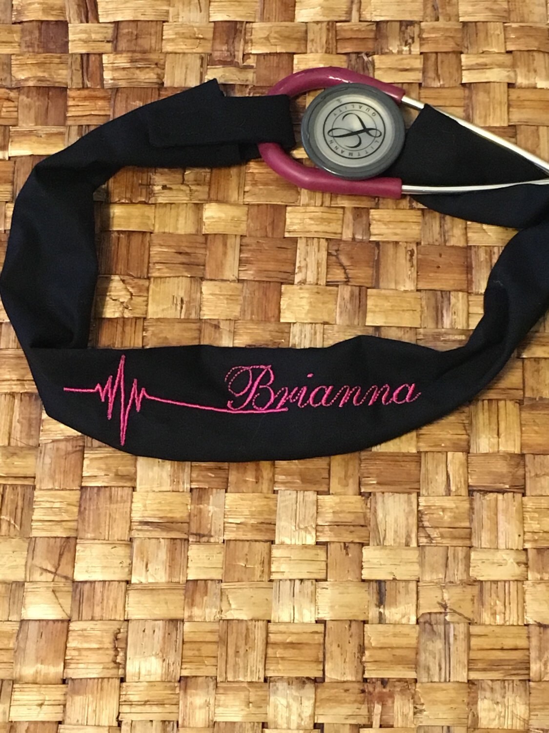 Custom embroidered stethoscope cover