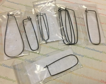 Stitch Holders, Steel Wire, Very Fine, Delicate work, Singles, Small lots, Antique, late 1800s, Early 1900s