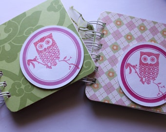 OWL - Post It Note Holder Planner / Cover - Gift set of 2