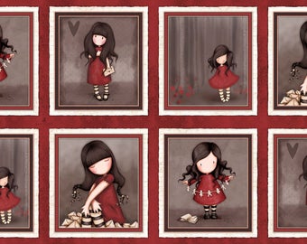 Gorjuss Dolls, Letters From the Heart, Santoro, Quilting Treasures (By Panel)