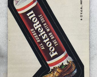 Vintage 70s Wacky Pack Stickers FootsieRoll Topps Wacky Packages Funny Stickers
