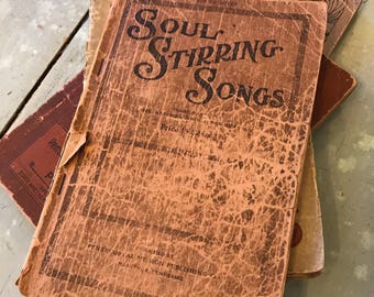 4 Paperback Hymnals w great Covers & old Songs