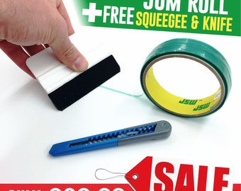 Knifeless tape car wrapping films signs vinyl decals pin striping squeegee knife