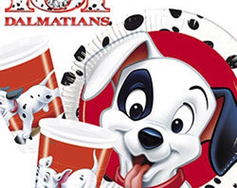 101 DALMATIANS Party Supplies Birthday Decoration Tableware Napkins Plates Cups Tblecover
