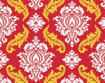 True Colors by Joel Dewberry / Damask in Red / 1 yard Cotton Quilt/Apparel Fabric