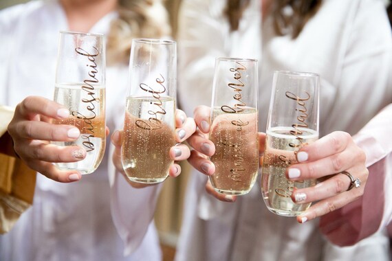 Personalized Champagne Glasses