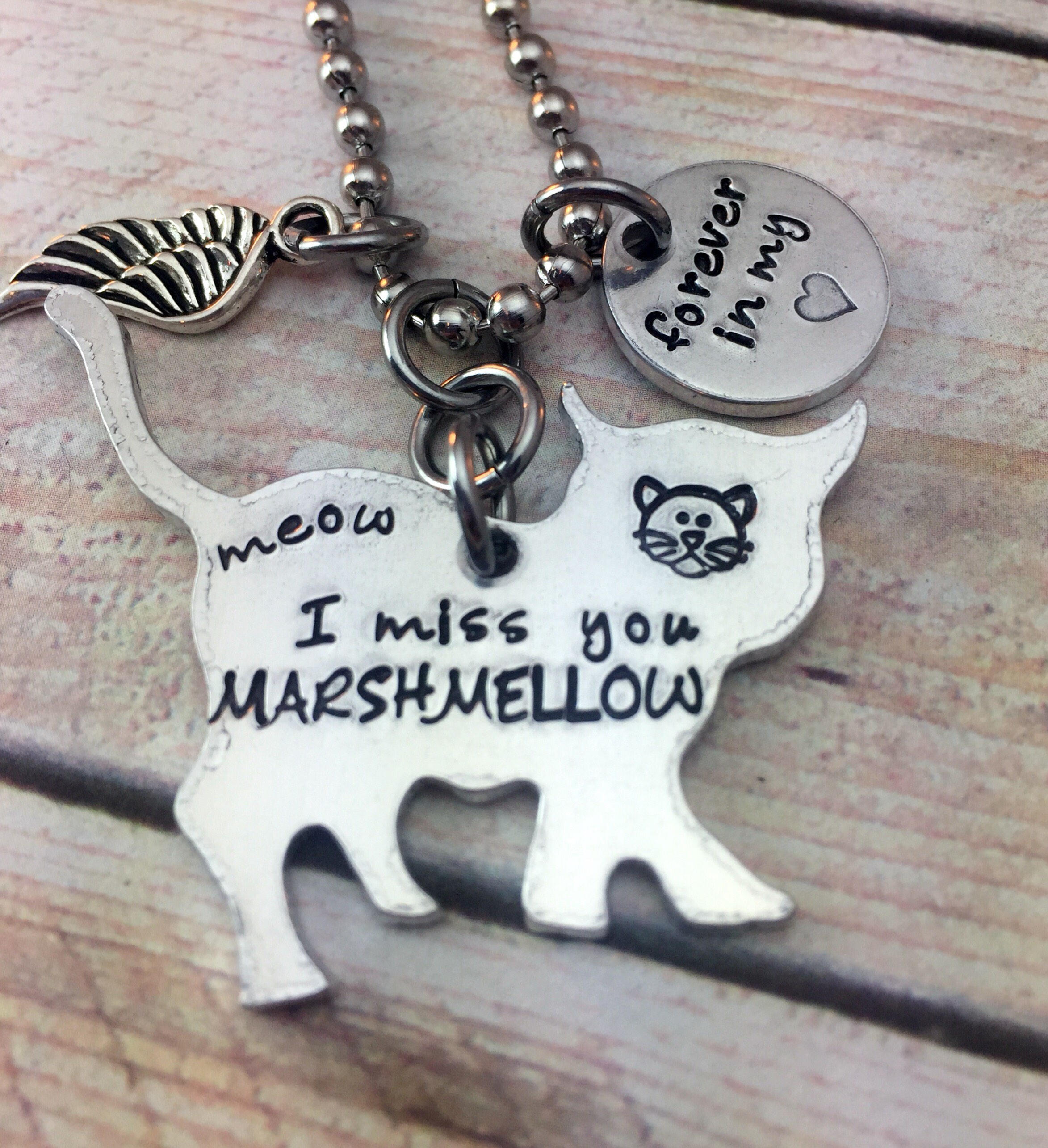 Cat remembrance necklace Clearance