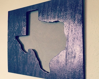TEXAS Lone Star State Home Decor Rustic Finish Natural