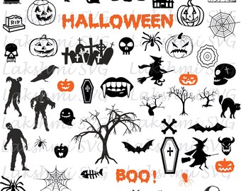 Halloween SVG, DXF, Halloween Clipart, Halloween svg, Halloween, Halloween png, Halloween Silhouette, Halloween Vector, Halloween File Cut