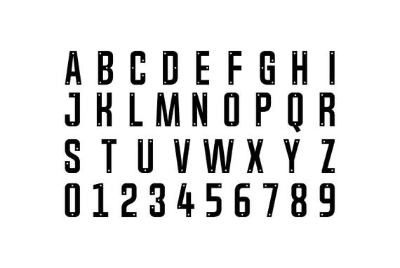 simple block letters