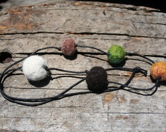 Felt Bead Necklace