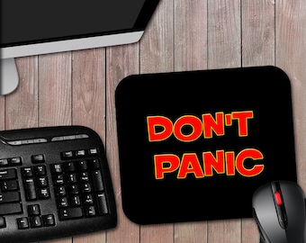 Don't Panic - Hitchhiker's Guide to the Galaxy Inspired Novelty Computer Mouse Pad Science Fiction Movie
