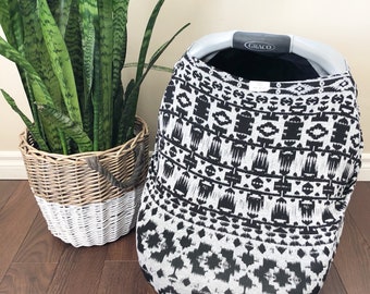 Car seat, nursing, grocery cart cover.