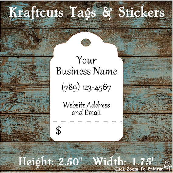 Price Tags Hang Tags Traditional Perforated Custom #600 - Quantity: 30 Tags