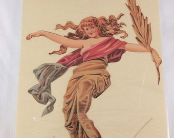 New Old Stock Vintage 1989 Shackman 12" Victorian Decorative Picture with Mailing Envelope. Sealed
