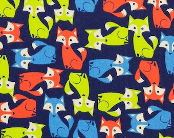 Foxes- 14x14 Sweet Bobbins Wet Bag - SEAM SEALED - Snap Strap - Boutique Quality