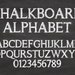 Chalkboard Alphabet Clip Art Graphic ABC Letters Numbers Clipart Scrapbook Digital Download White Chalk Transparent PNG