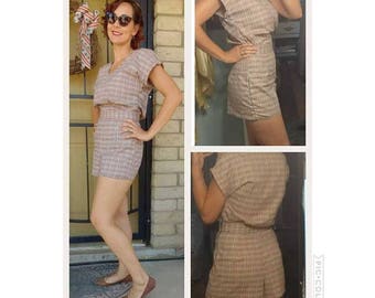 1940s style short &shirt set