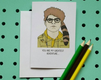 Moonrise Kingdom card - You are my greatest adventure - Wes Anderson