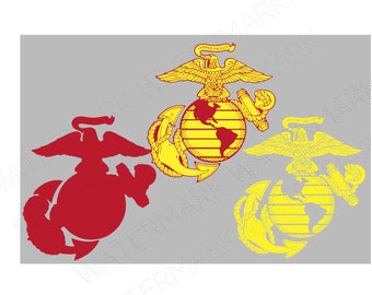 Marine Cutout Files for Cricut SVG and Silhouette Studio File Cut Out Stencil Decal Logo SVGS Military United States USA Usmc Corps Marines