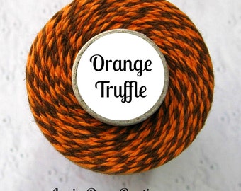 Thanksgiving Bakers Twine by Trendy Twine - Orange Truffle (Orange and Brown Bakers Twine), Autumn, Fall