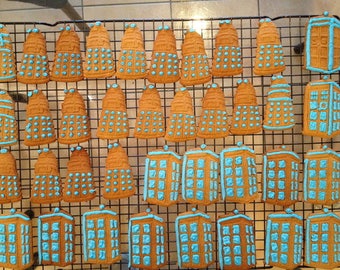 TARDIS and Dalek Cookie Cutters