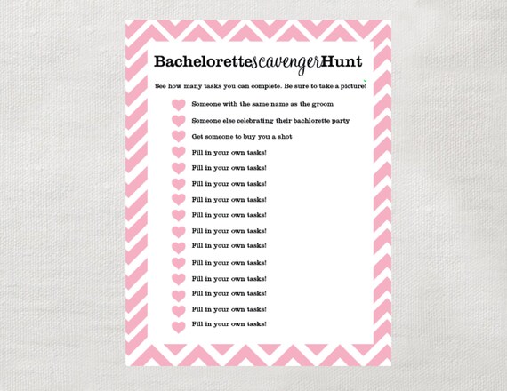 items similar to instant bachelorette scavenger hunt instant