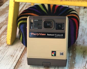 Vintage 80's camera/ Kodak Party Time Instant Camera/ Polaroid type instant camera/ retro camera
