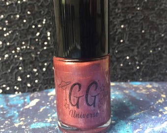 Red Supergiant - Brick Red Cream Nail Polish with Blue Shimmer