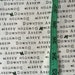 Downton Abbey green holly text print 100% cotton fabric