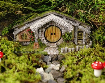 Miniature Dollhouse FAIRY GARDEN ~ Hobbit House New Spring Fairy Home