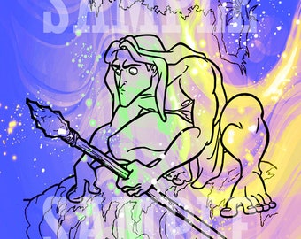 Tarzan hybrid drawing