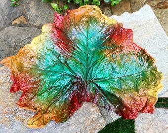 cement leaf, garden art sculpture, home decor, outdoor garden decoration #1608
